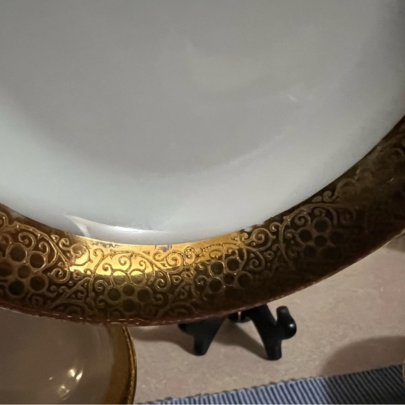 Vntg. Royal LB Bavaria single serving bowl. Signed warranted 18k gold. 5.4”x1.2” - Picture 14 of 14